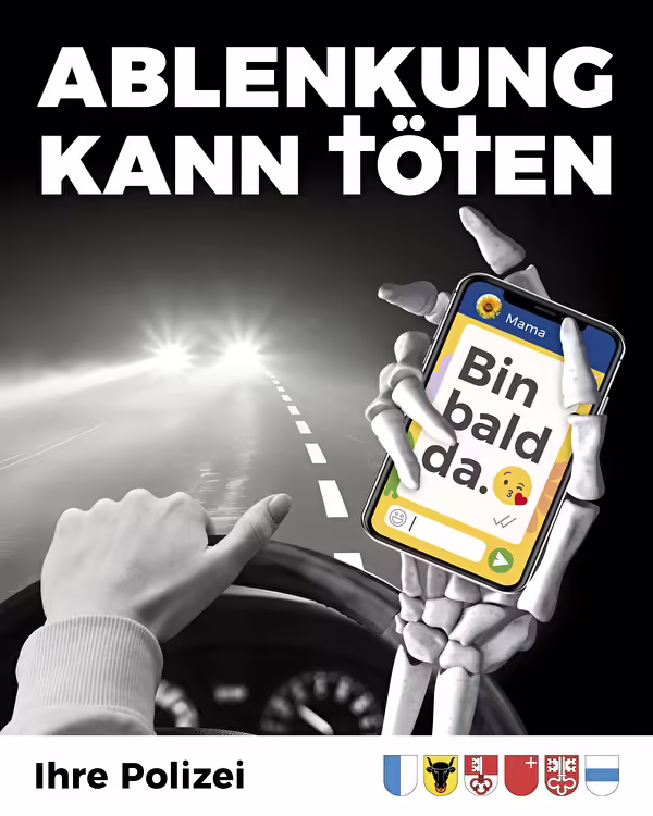 Achtung, Verkehrsteilnehmer: Ablenkung am Steuer kann tödlich sein!