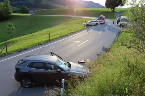 Alkoholisierter Fahrer verletzt bei schwerem Unfall in Steinegg!