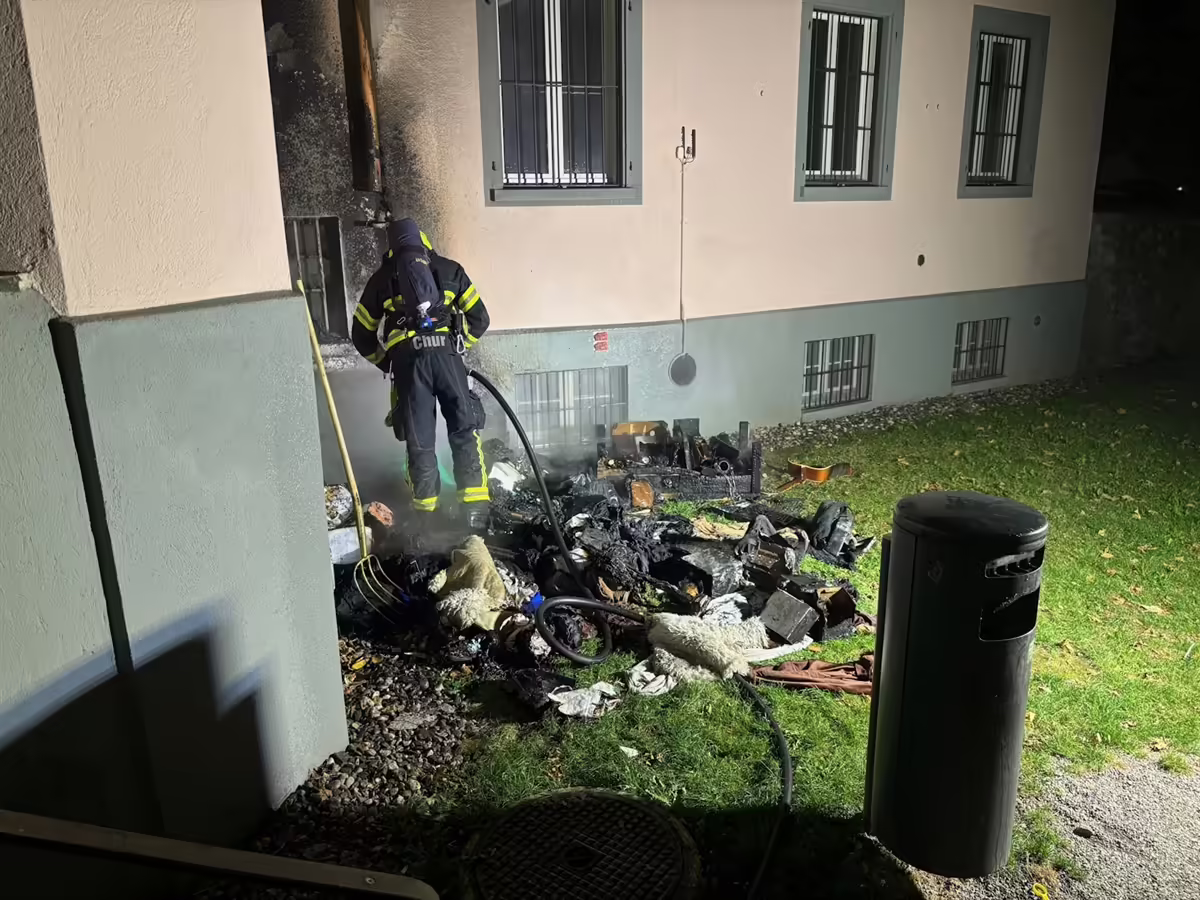 Brand in Chur: Verdächtiger festgenommen – alle Details zum Vorfall!