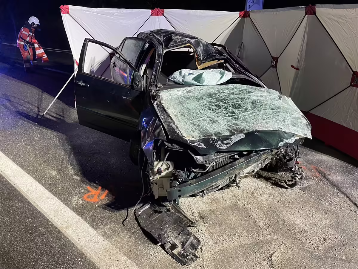 Drei Verletzte nach spektakulärem Auto-Unfall in Promontogno!