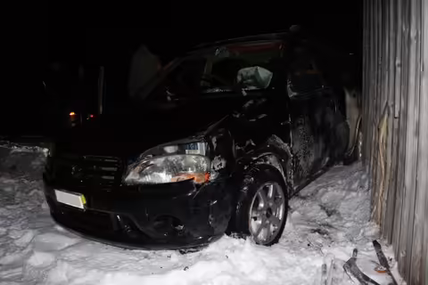 Junglenker rast in Holzschopf: Glück im Unglück!