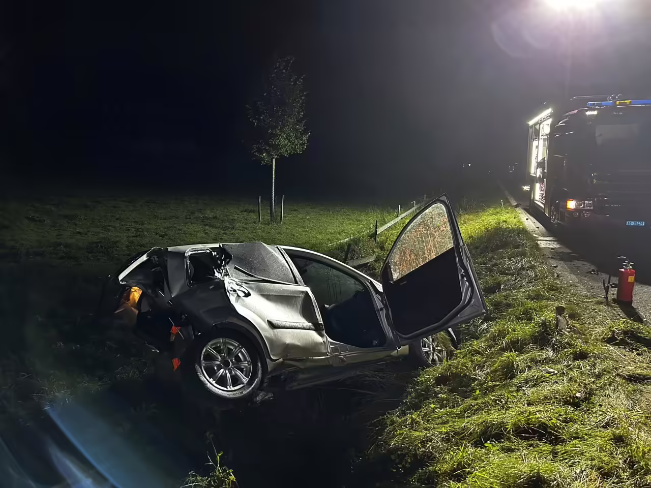 Schockunfall in Oberrüti: 20-Jähriger stirbt nach Zusammenstoß!
