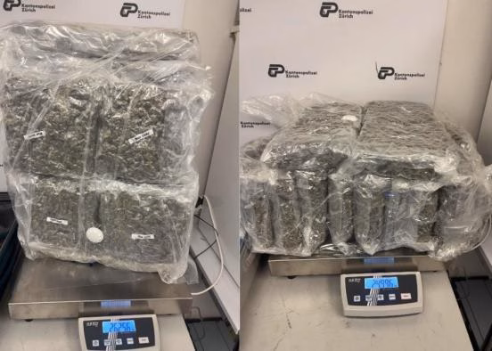 51 Kilo Marihuana am Flughafen Zürich: Britischer Drogenkurier festgenommen!
