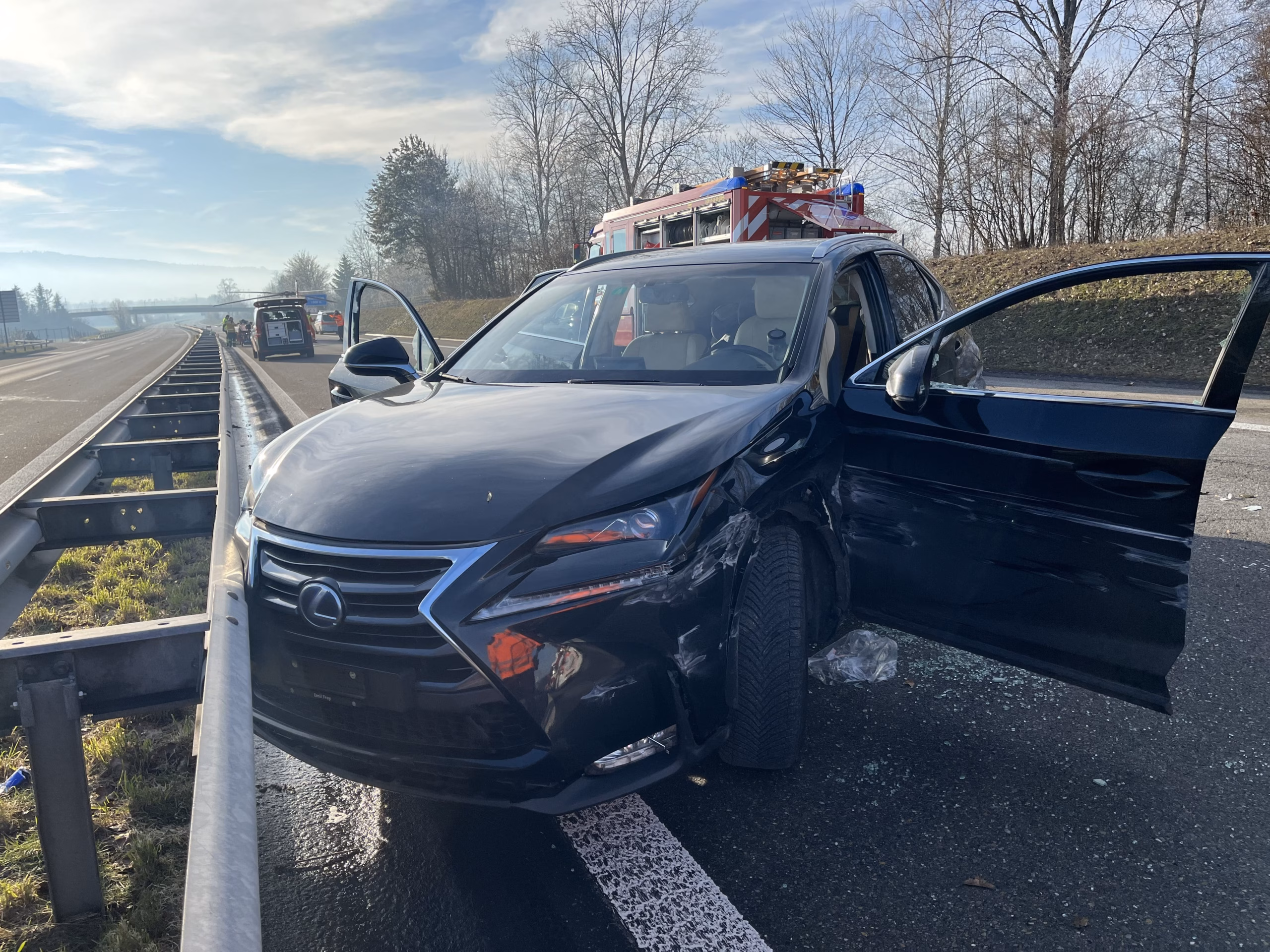 Schrecklicher Unfall auf A7: Autofahrer schwer verletzt ins Spital geflogen!