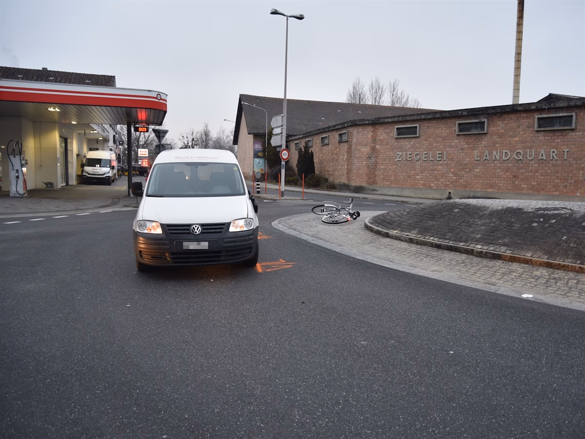 Fahrradunfall in Landquart: Radfahrer schwer verletzt nach Kollision!
