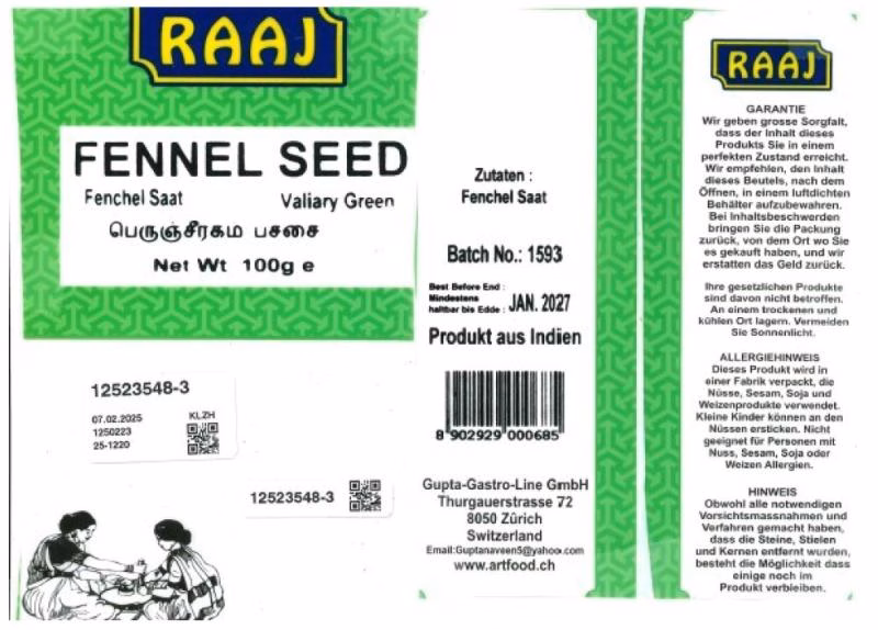 Achtung: Gesundheitsgefahr durch Fenchel Saat Raaj - Jetzt handeln!