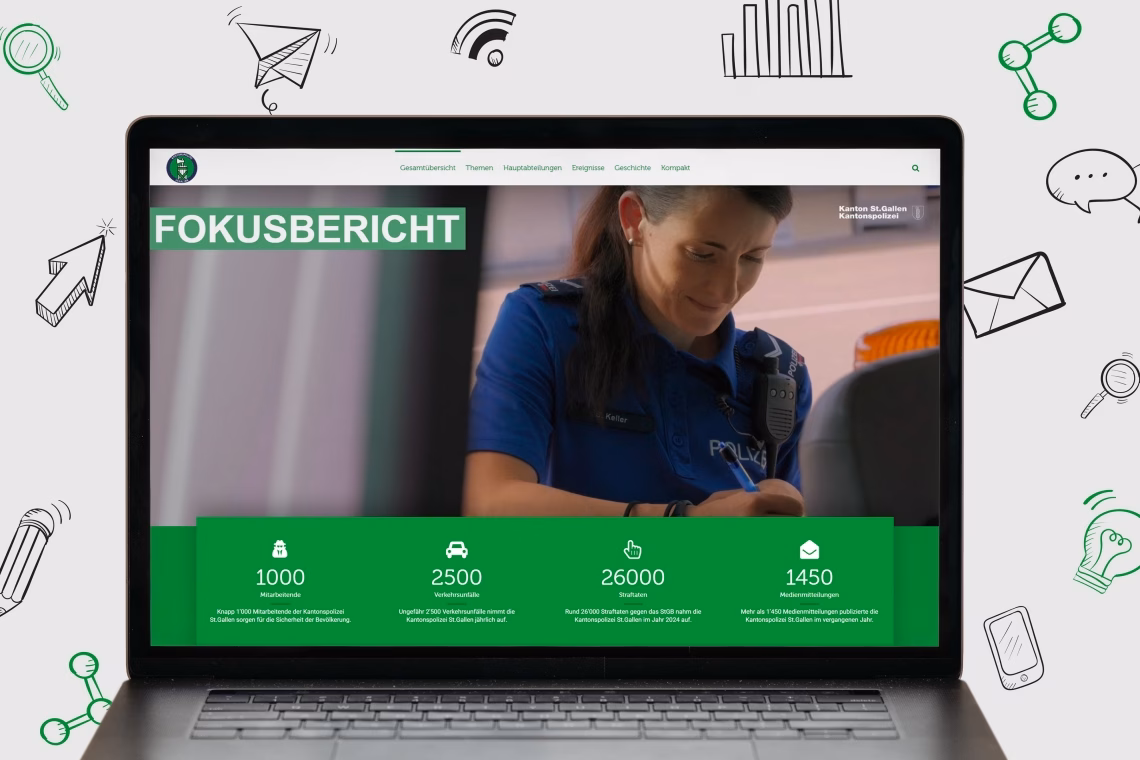 Fokusbericht 2024: Ein Jahr voller Erfolge der Kantonspolizei St.Gallen!