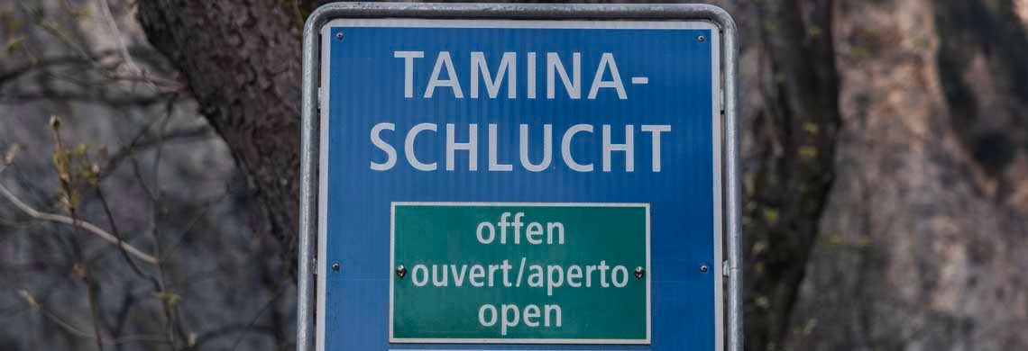 Taminaschlucht öffnet wieder: Erleben Sie die Natur ab 3. Mai!