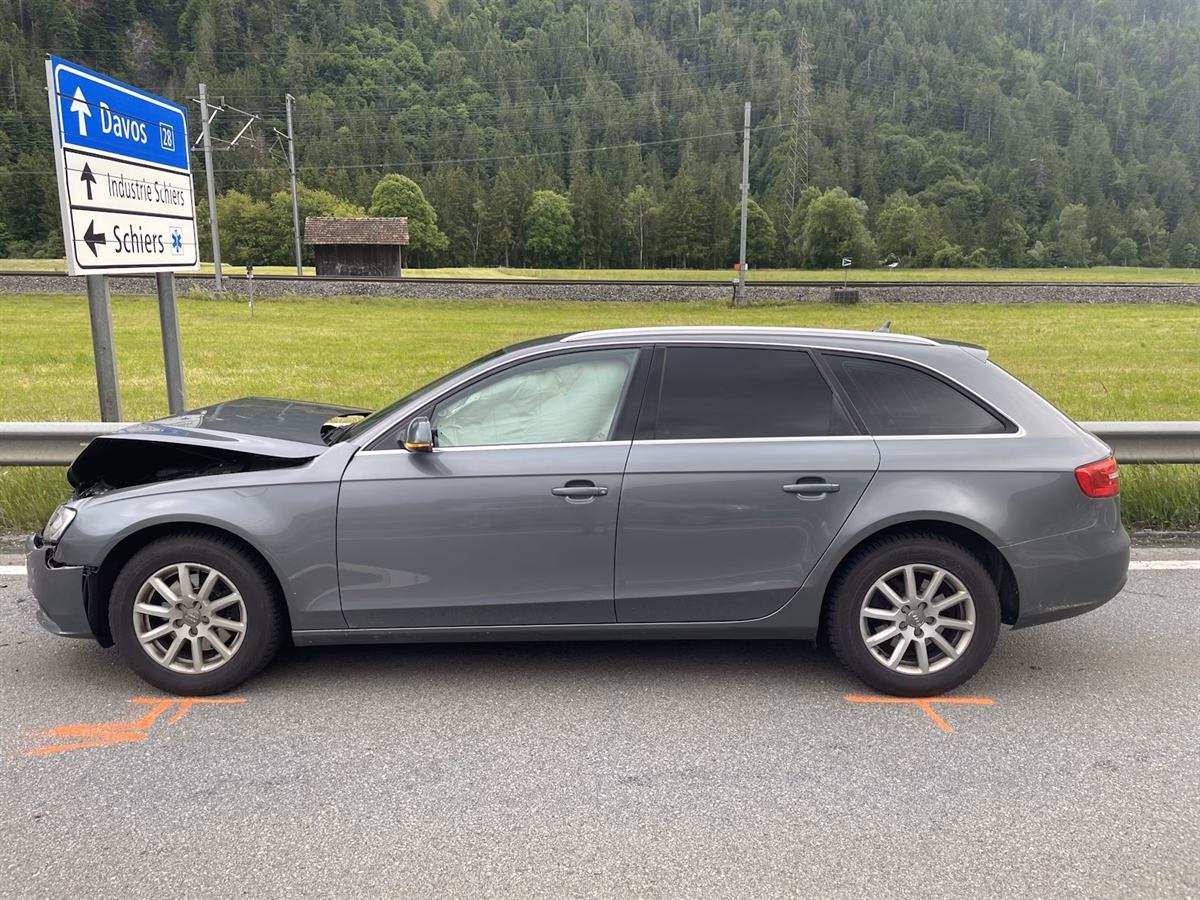 Schiers: Auffahrunfall auf N28 – Frau ins Spital gebracht!