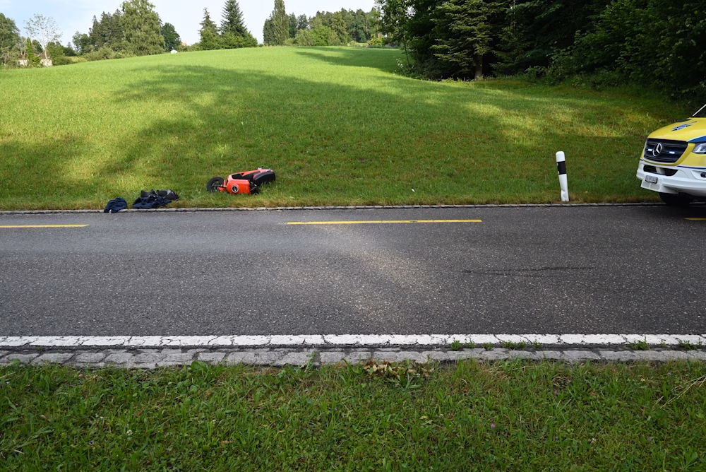 81-jähriger Mann stürzt mit Elektro-Kleinmotorrad in Waldheim!