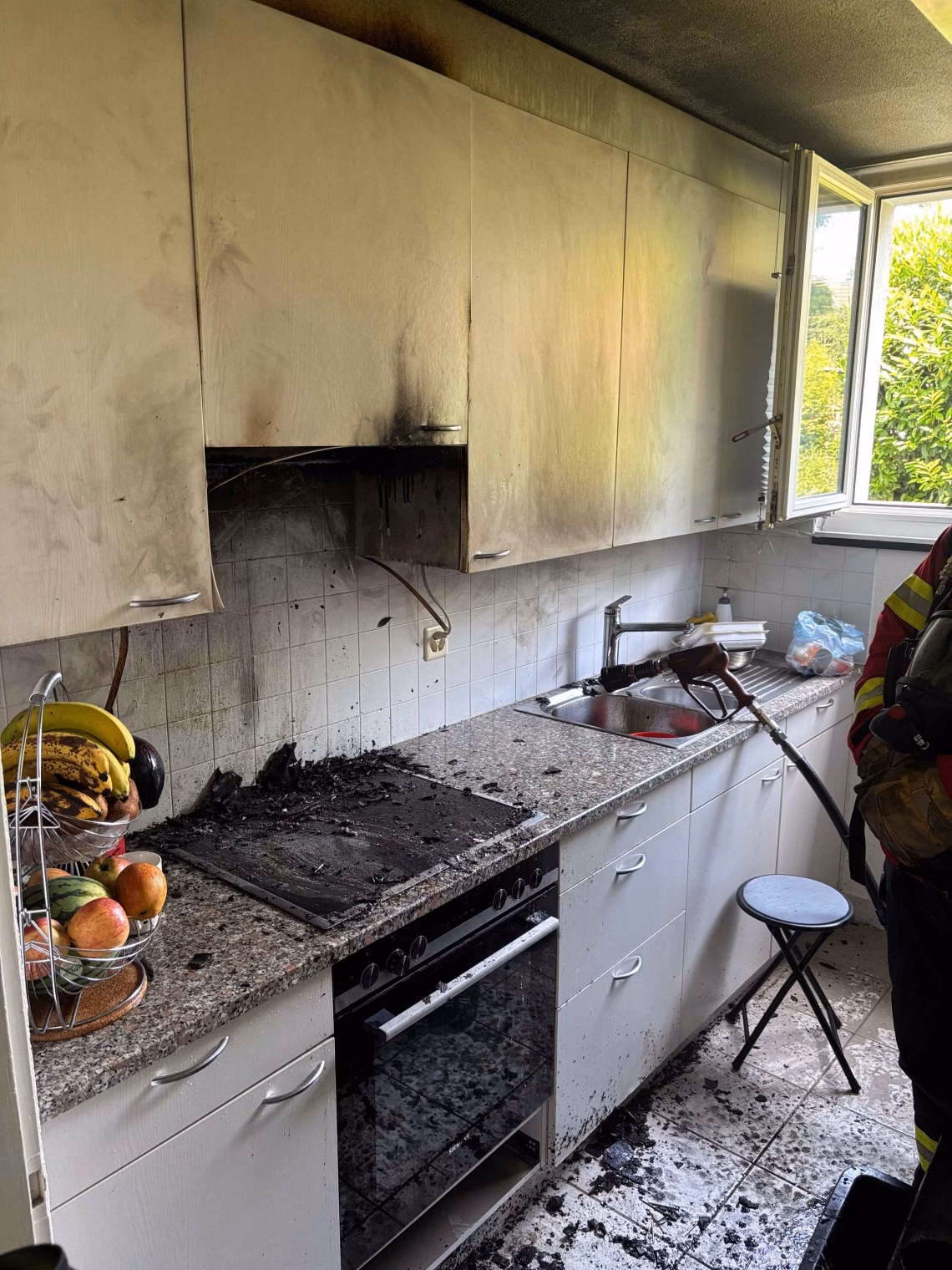 Küchenbrand in Gossau: Frau gerettet, 60.000 Franken Schaden!