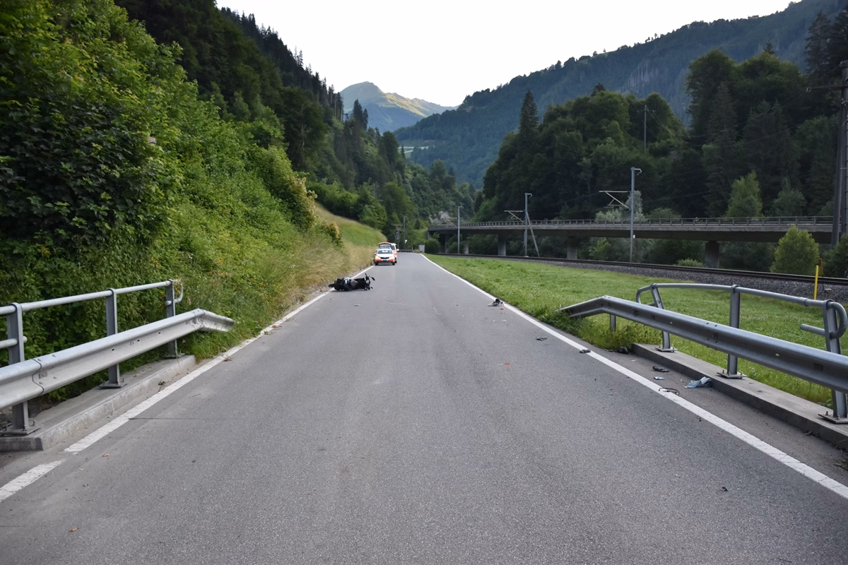 Motorradunfall in Pragg-Jenaz: 69-Jähriger schwer verletzt