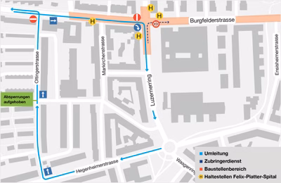 Verkehrschaos in Basel: Baustellen und Umleitungen bis 2027!