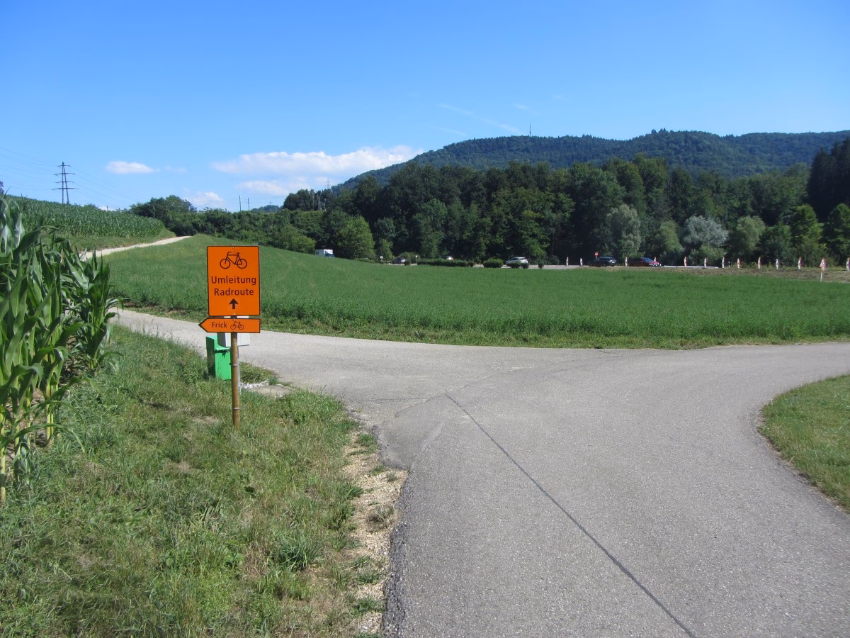 Sanierung der K107: Veloweg zwischen Ueken und Frick wird umgeleitet!