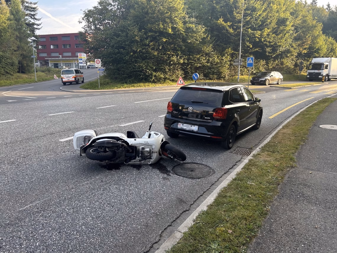 Motorrad-Unfall in Rapperswil-Jona: 68-Jähriger schwer verletzt!