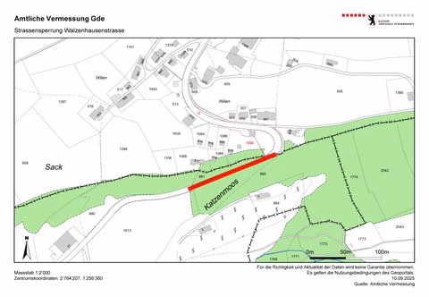 Wichtige Straßensperrung in Oberegg: Walzenhauserstrasse bleibt dicht!