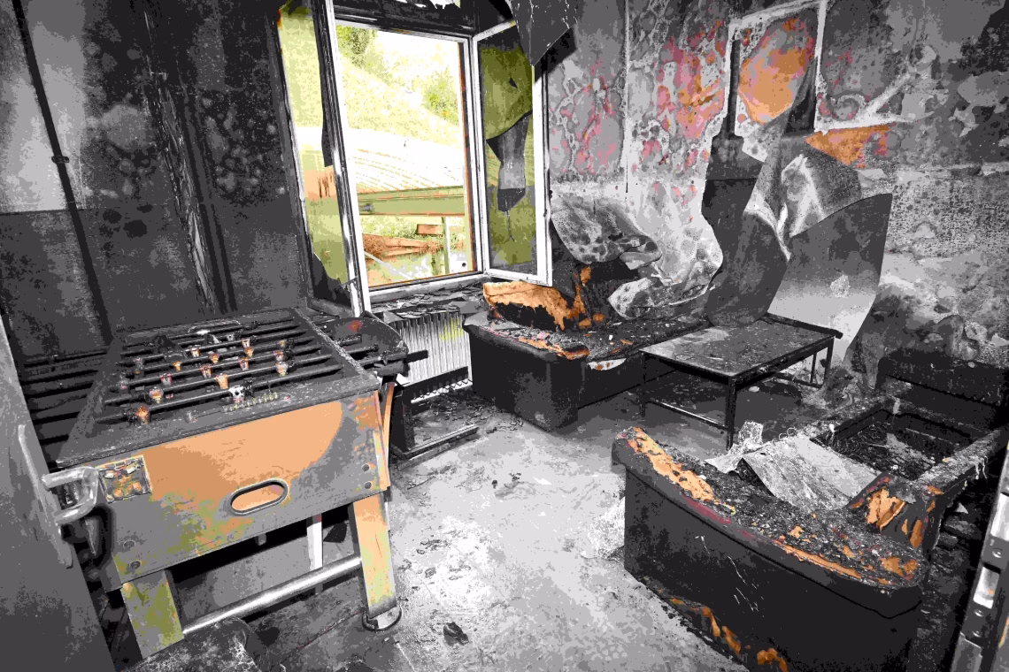 Feuer in Asylunterkunft: Hunderttausende Sachschaden und glücklicherweise keine Verletzten!
