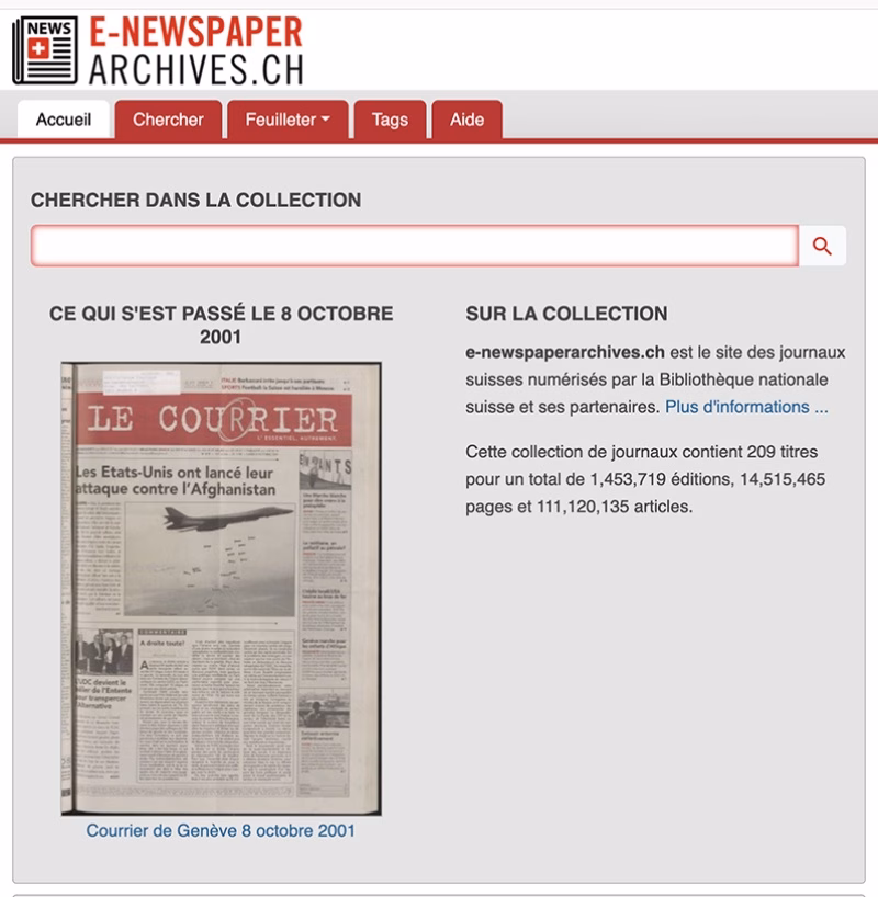 Wichtige Änderung: Neues Anmeldeverfahren für e-newspaperarchives.ch!