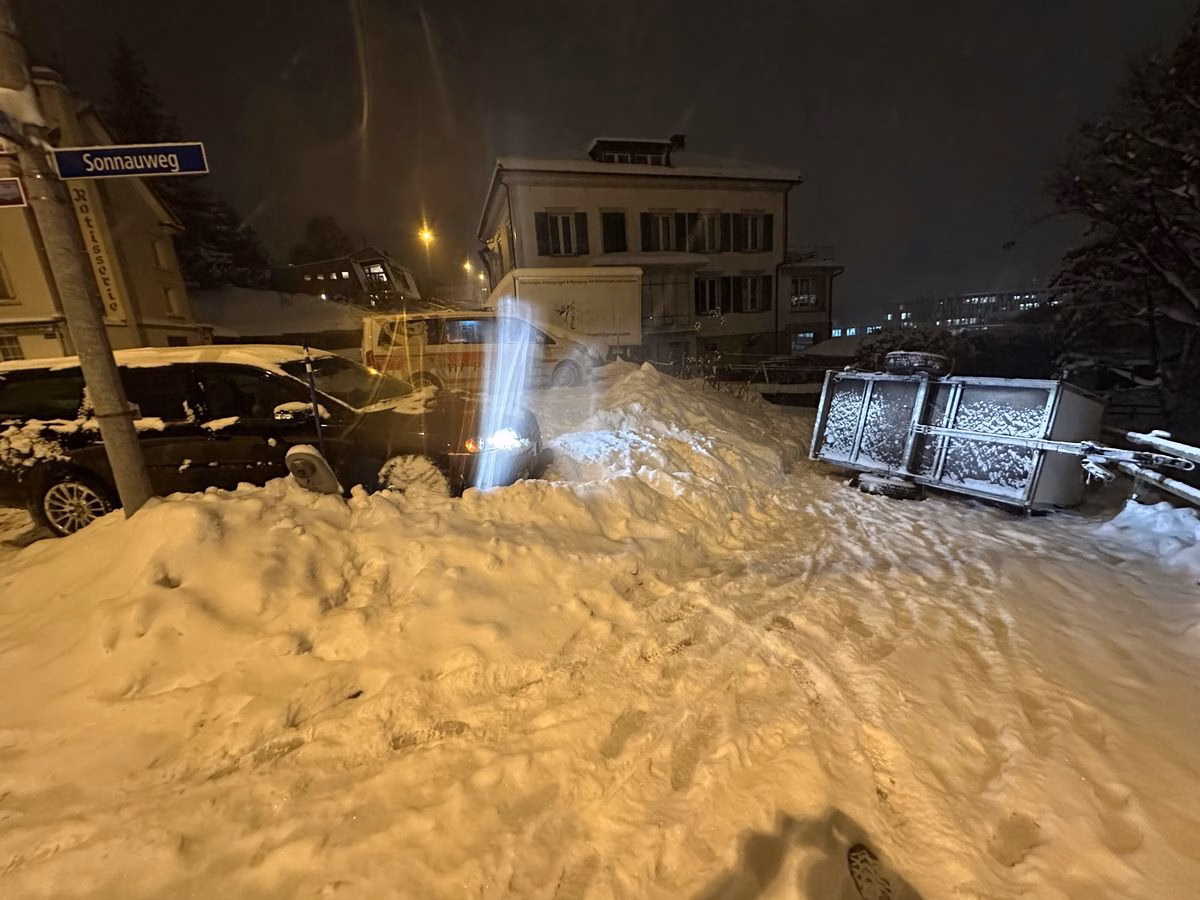 Schneefall-Chaos: Drei Selbstunfälle in Appenzell binnen einer Nacht!