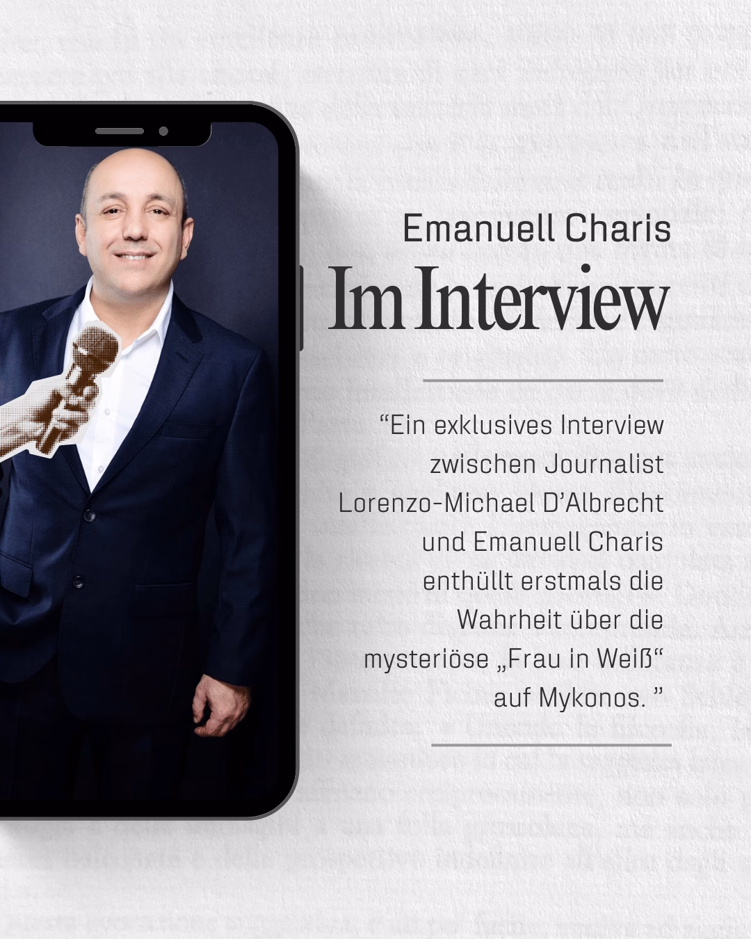 Exklusiv-Interview mit Emanuell Charis - Die Wahrheit über die Frau in Weiß erschüttert Europa!