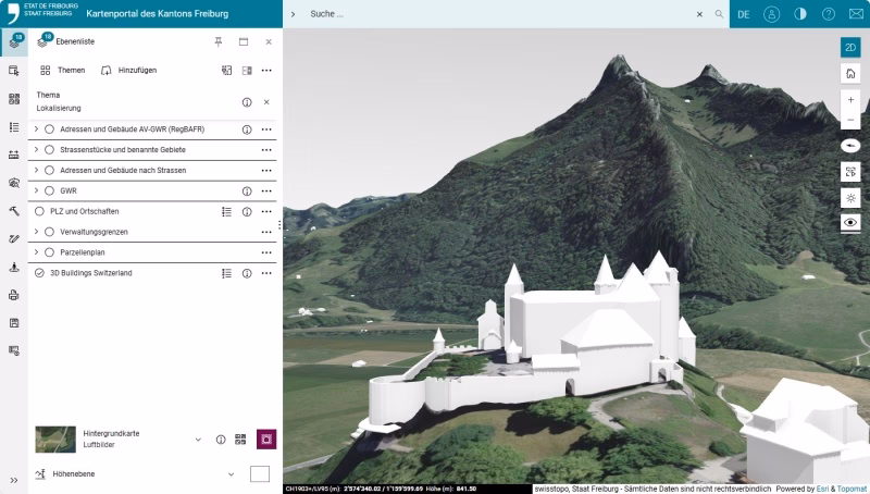 Neues Kartenportal: Riesige Funktionen für Fribourg entdecken!